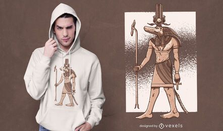 Sobek egyptian t-shirt design Sobek egyptian t-shirt design