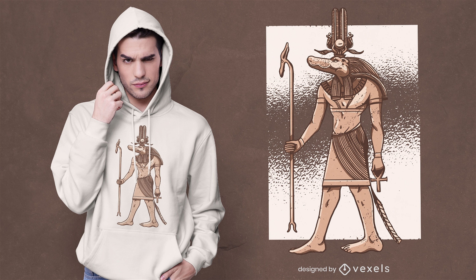 Design de camiseta egípcia Sobek