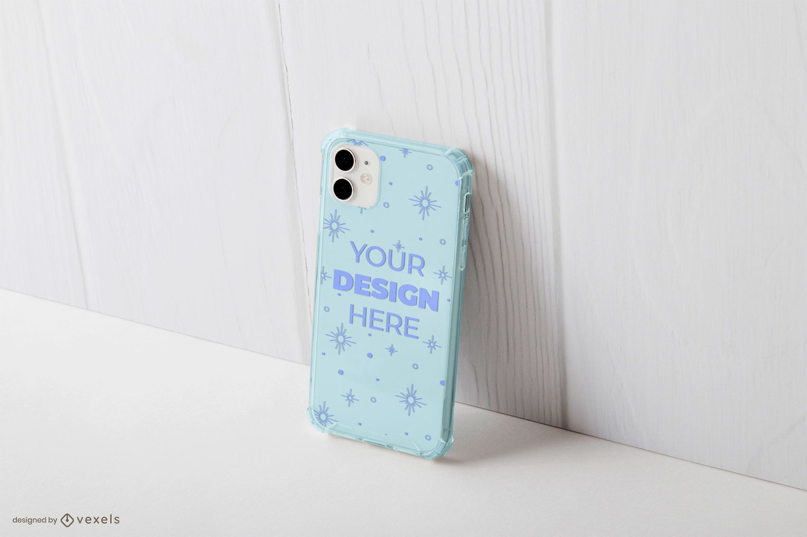 Phone Case Wall Mockup Vector Download