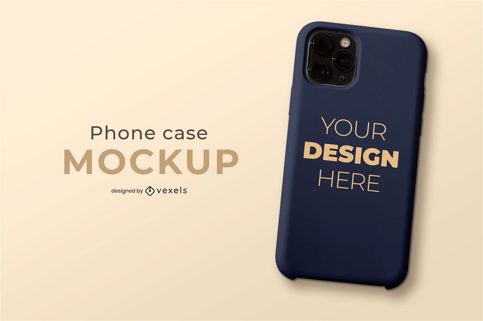 Simple phone case mockup