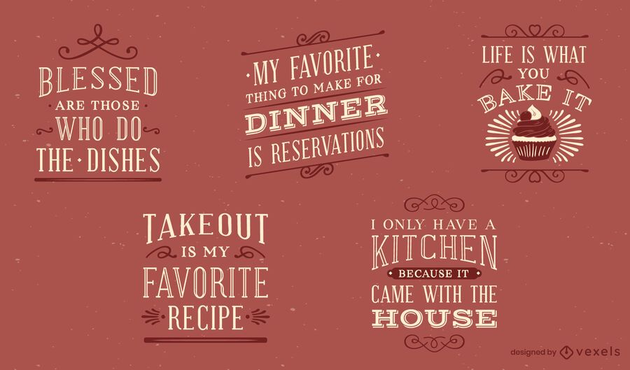 Vintage kitchen lettering set Vintage kitchen lettering set
