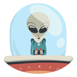 Alien in ufo character