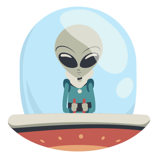 Alien in ufo character