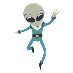 Alien jumping character