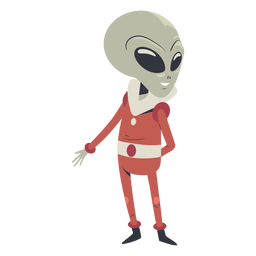 Alien apontando personagem Desenho PNG
