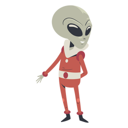 Personaje señalador alienígena