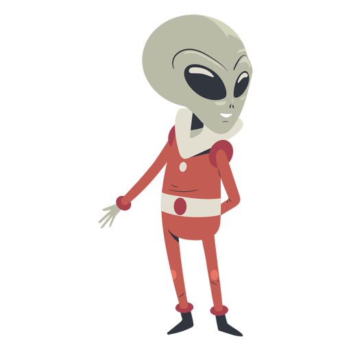 Personaje señalador alienígena