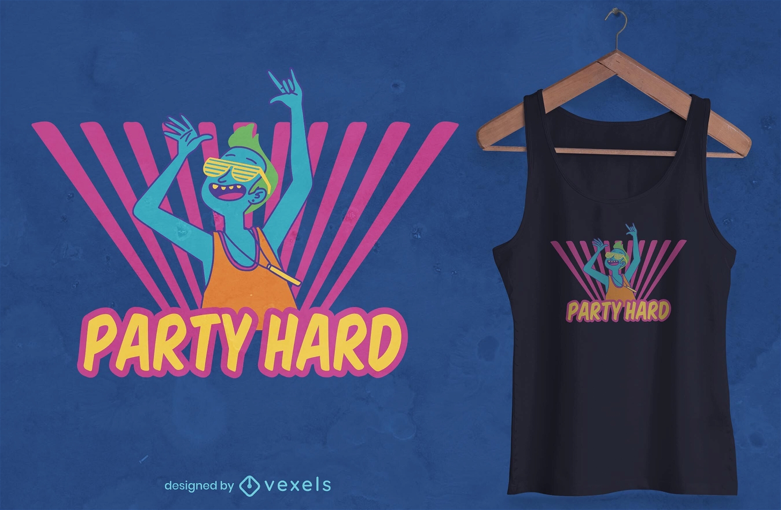 Party hard t-shirt design