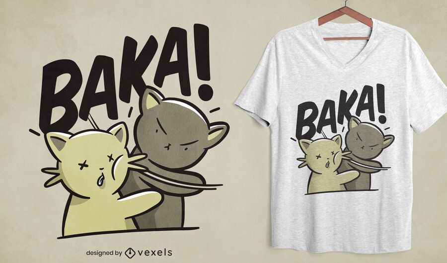 Baka t-shirt design Baka t-shirt design