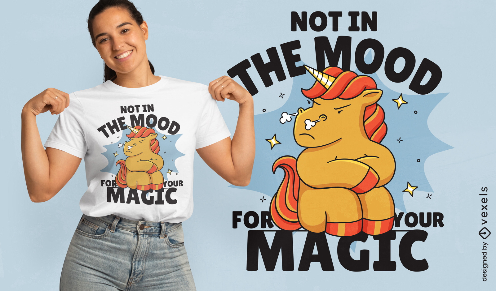 Not in the mood for your magic t-shirt design