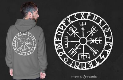Vegvisir compass t-shirt design Vegvisir compass t-shirt design