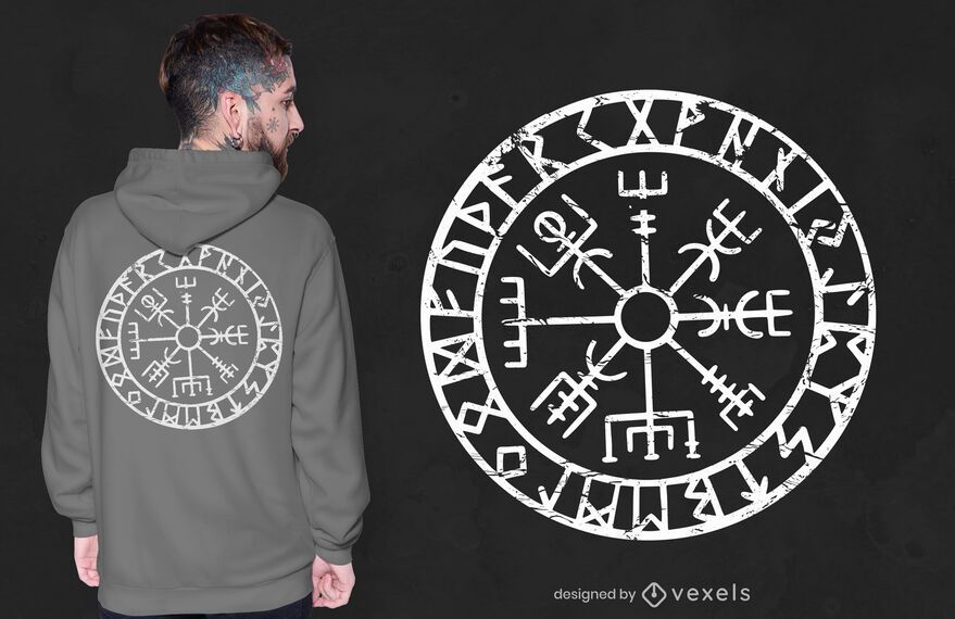 Vegvisir Kompass T-Shirt Design Vegvisir Kompass T-Shirt Design