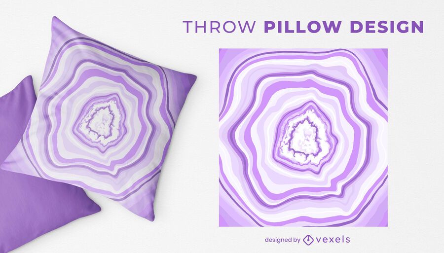 Geode slice throw pillow design Geode slice throw pillow design