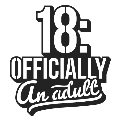 Download 18 Officially Adult Cake Topper Transparent Png Svg Vector File