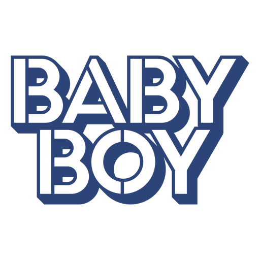 Baby boy cake topper PNG Design