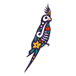 Bird skull otomi PNG Design