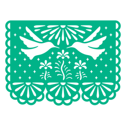 Dise O Png Y Svg De Aves Y Flores Papel Picado Para Camisetas