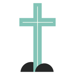 Blue cross element flat PNG Design