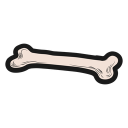 Bone halloween sticker PNG Design