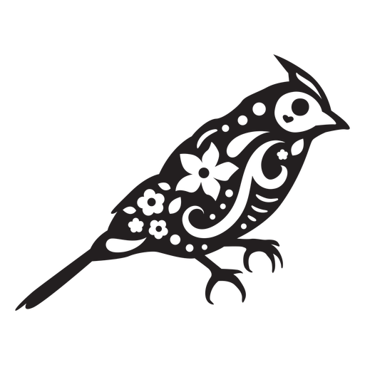 Canary skull cut out PNG Design
