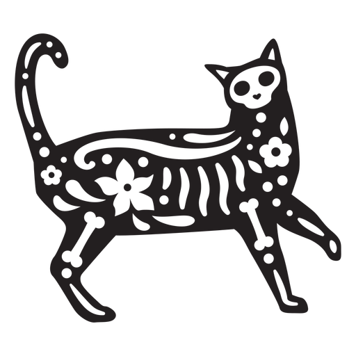 Cat skull cut out - Transparent PNG & SVG vector file