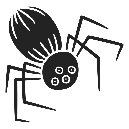 Gruselige Spinne Halloween ausgeschnitten PNG-Design
