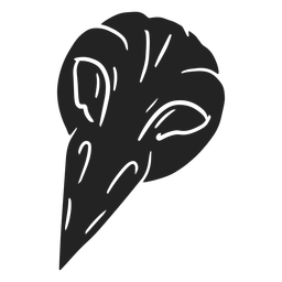 Crow halloween cut out PNG Design