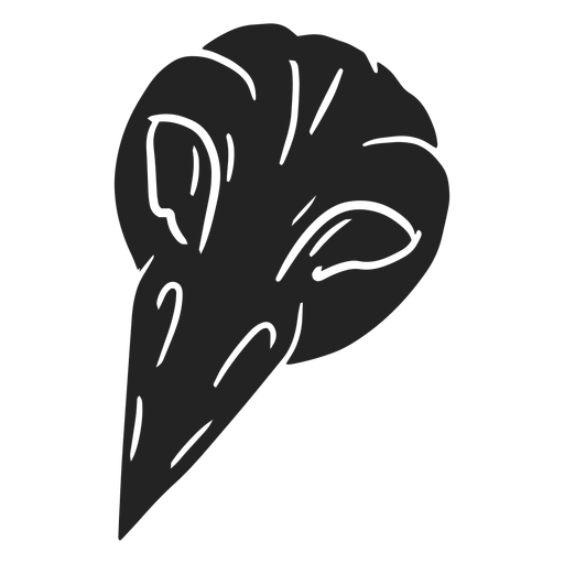 Cuervo halloween cortado Diseño PNG