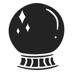 Crystal ball halloween cut out PNG Design