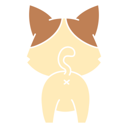 Gato fofo recortado Desenho PNG