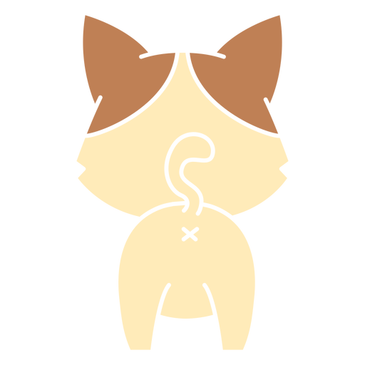 Lindo gato recortado Diseño PNG