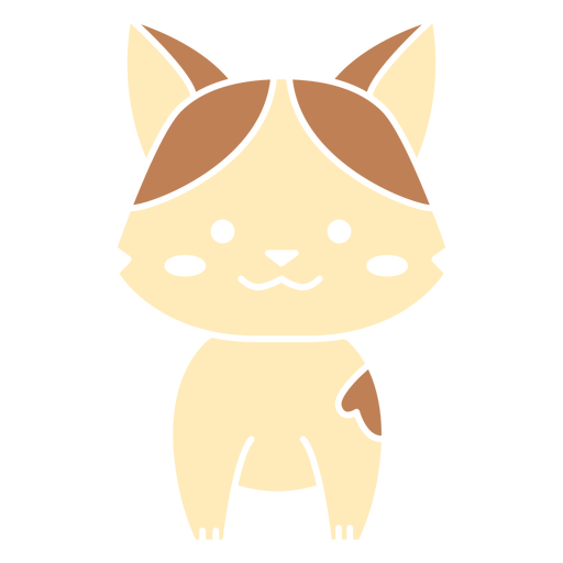 Süße Katze ausgeschnitten PNG-Design
