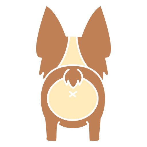 Corgi bonito recortado Desenho PNG