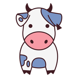 Cute cow stroke - Transparent PNG & SVG vector file
