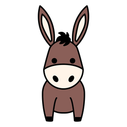 Donkey silhouette - Transparent PNG & SVG vector file