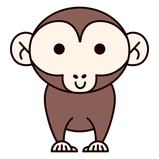 Design PNG E SVG De Desenho De Macaco Para Camisetas