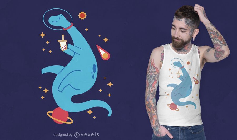 Space dinosaur t-shirt design Space dinosaur t-shirt design