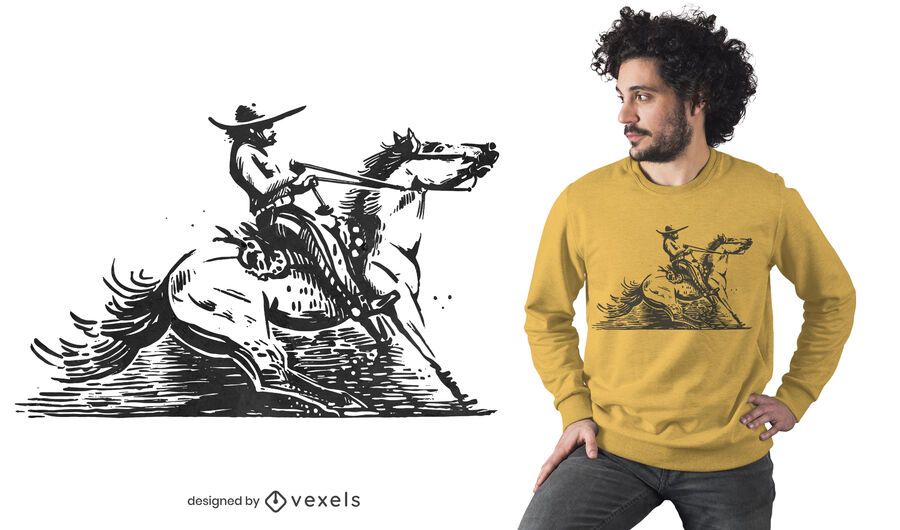 Mexican cowboy t-shirt design Mexican cowboy t-shirt design
