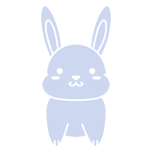 Süßes Kaninchen ausgeschnitten PNG-Design