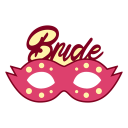 Domino mask flat PNG Design