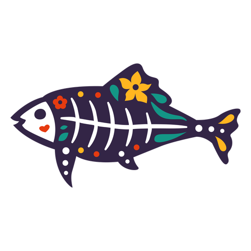 Cr?nio de peixe otomi Desenho PNG
