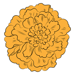 Flor da mão morta desenhada Desenho PNG