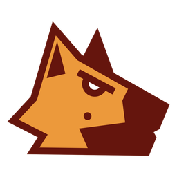 Logotipo geométrico do shephard alemão Desenho PNG