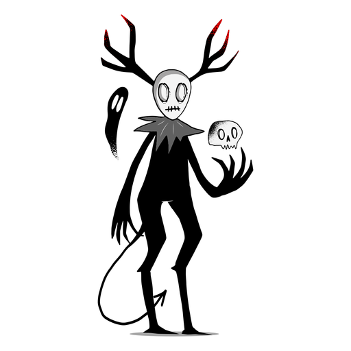 Halloween Kreatur Schwanz Charakter PNG-Design