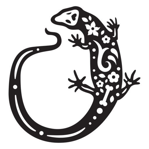 Crânio de lagarto cortado Desenho PNG