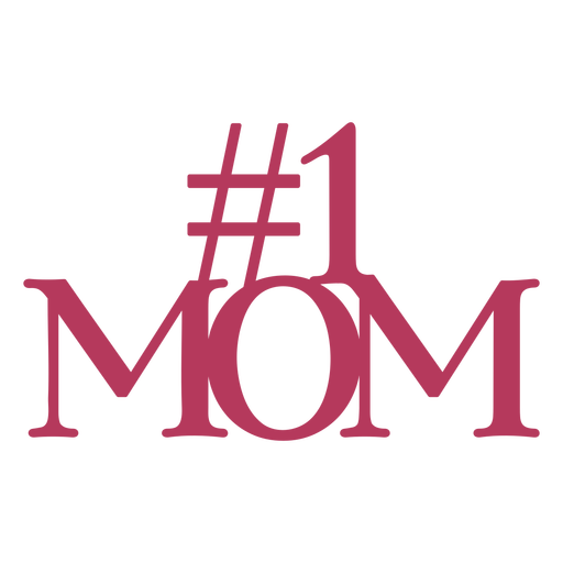 Number one mom lettering