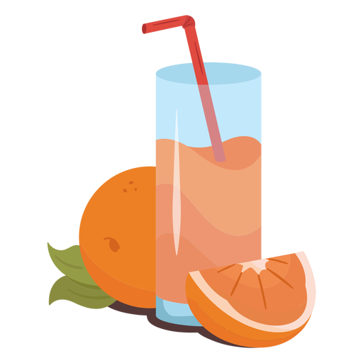 Orange juice flat juice