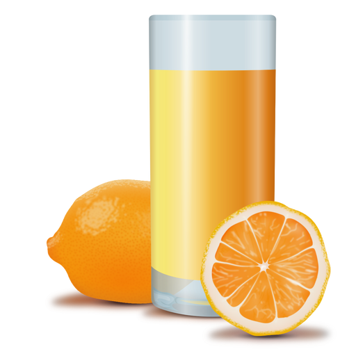 Orange juice realistic design PNG Design