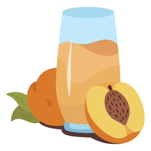 Download Peach juice flat - Transparent PNG & SVG vector file