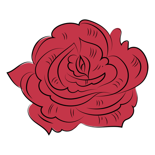 P?talos rosa naturaleza dibujados a mano Diseño PNG